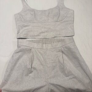 Banana Republic Light Gray Jumpsuit